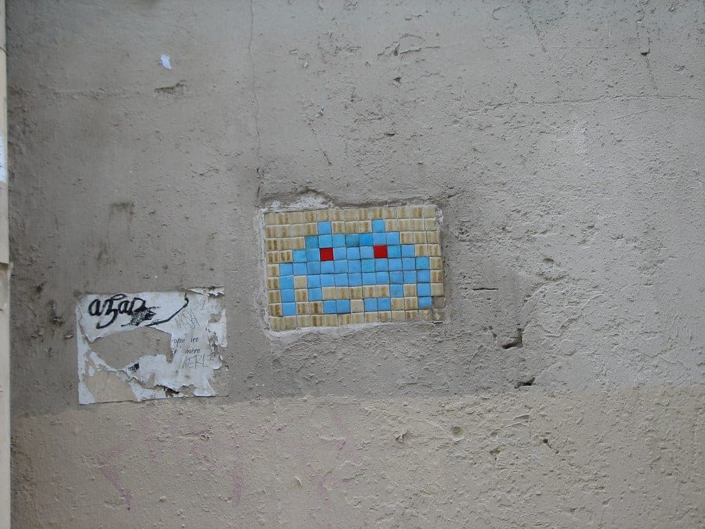 PA_1 (premier Space Invader Paris) (1996)